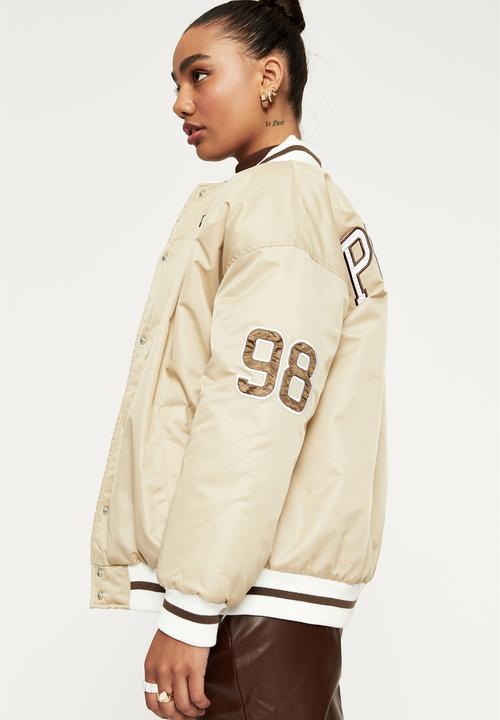 Supré  - Mary kate varsity bomber - cool beige