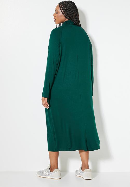 Superbalist - Poloneck column dress - bottle green