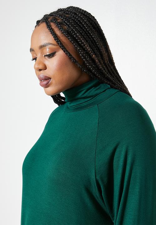 Superbalist - Poloneck column dress - bottle green