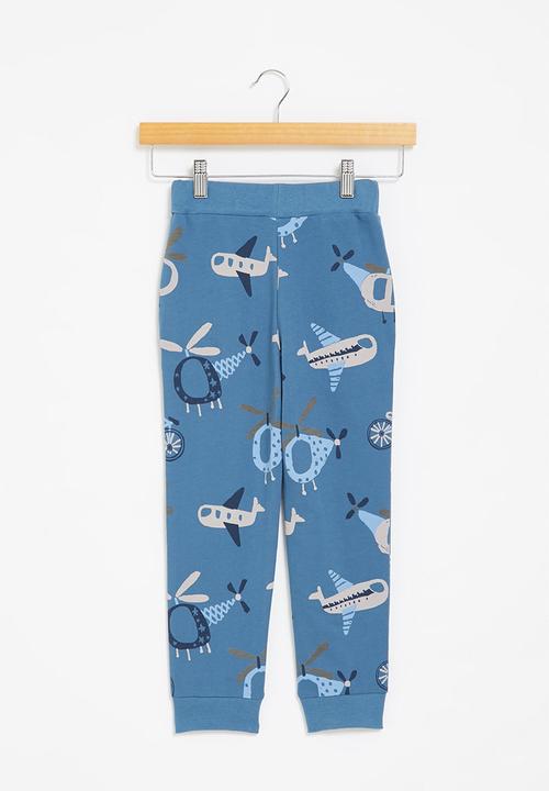 Pop Candy - Fleece printed jogger - blue