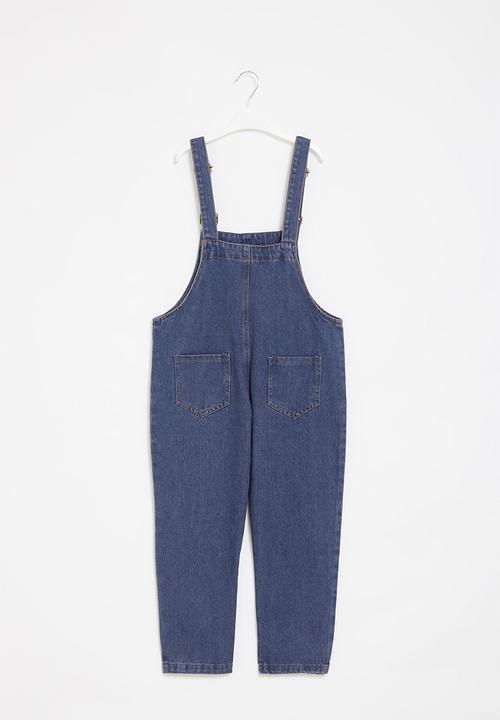 Pop Candy - Girls dungaree - dark blue
