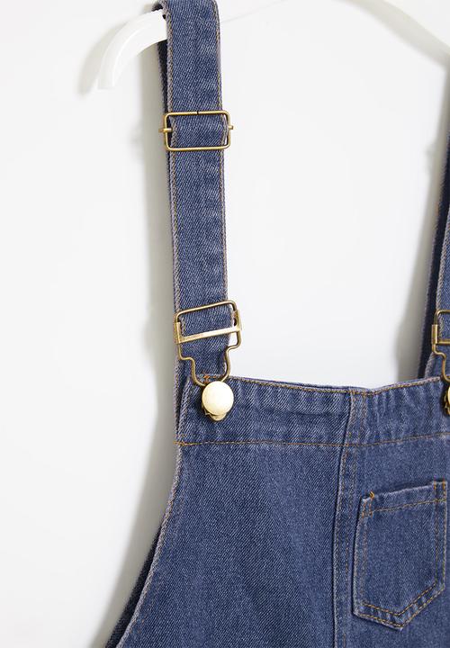 Pop Candy - Girls dungaree - dark blue