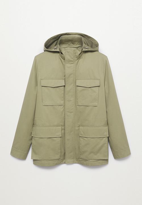 MANGO - Ninet Pocket waterproof Parka Jacket - Green