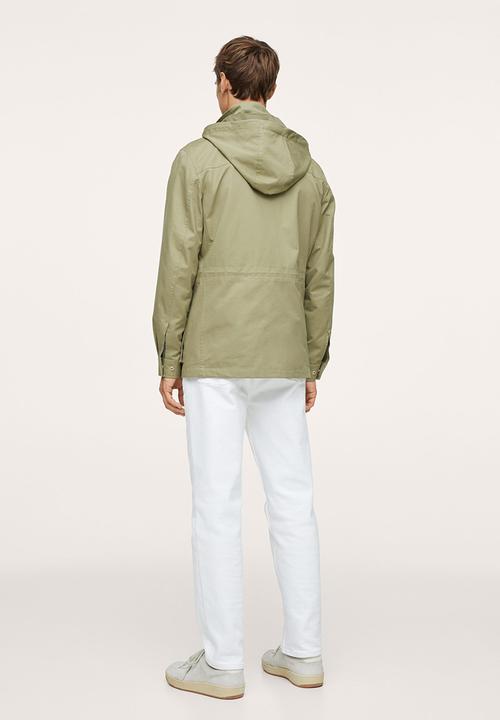 MANGO - Ninet Pocket waterproof Parka Jacket - Green