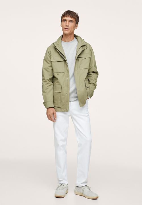 MANGO - Ninet Pocket waterproof Parka Jacket - Green