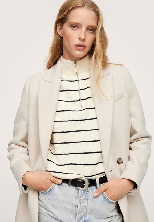 MANGO - Coat dali - stone