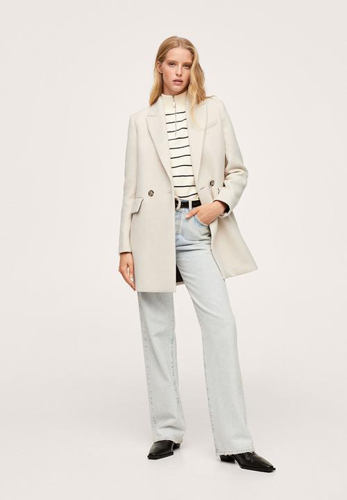 MANGO - Coat dali - stone