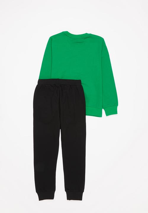 Pop Candy - Boys tracksuit set - green & black