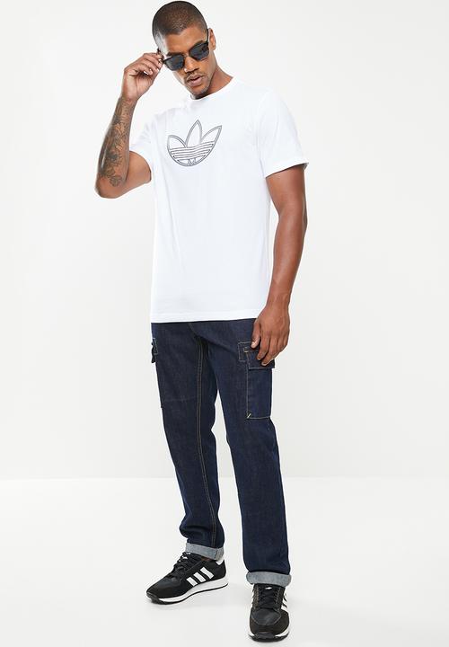 adidas Originals - Outline Logo Tee - white