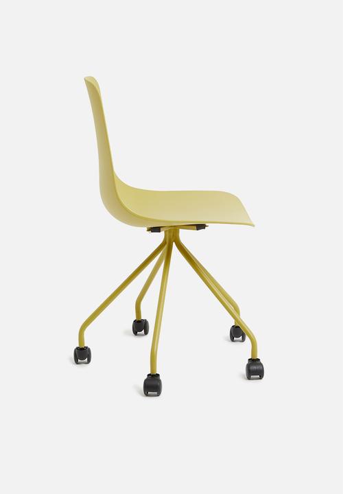 Sixth Floor - Ellie office chair - mustard