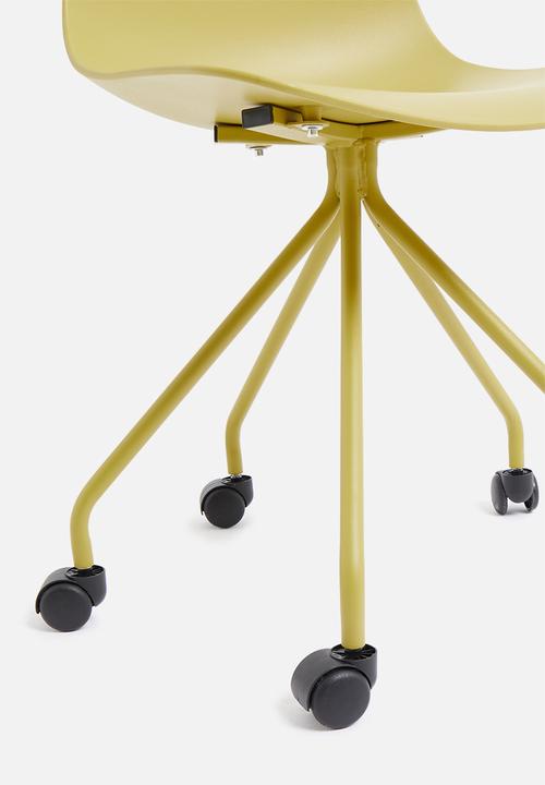 Sixth Floor - Ellie office chair - mustard