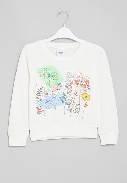 Pop Candy - Girls printed sweatshirt - white
