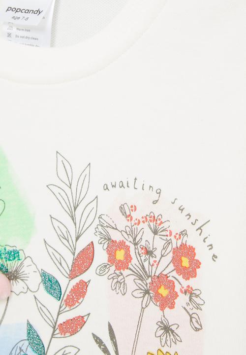 Pop Candy - Girls printed sweatshirt - white