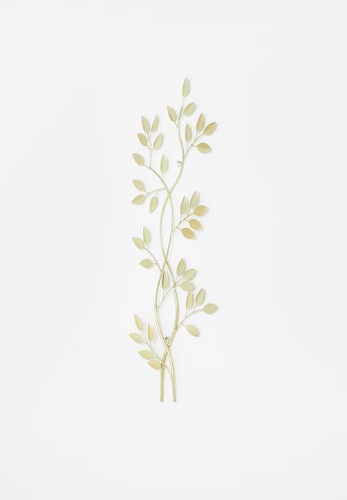 H&S - Leaf shaped wall decoration - gold