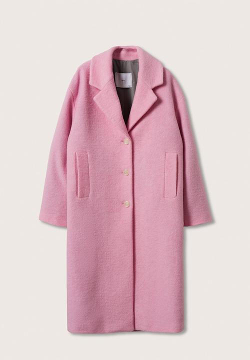 MANGO - Coat hawaii - light pastel pink