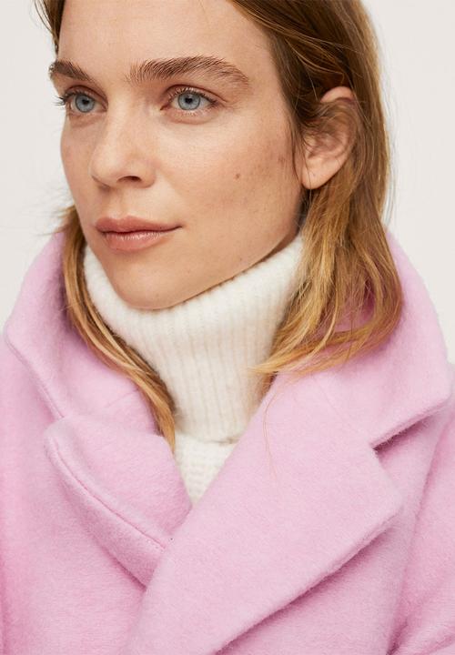 MANGO - Coat hawaii - light pastel pink