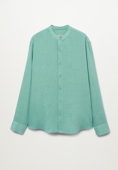 MANGO - Shirt calcuta regular fit - turquoise