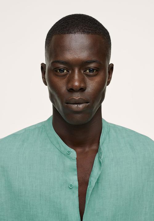 MANGO - Shirt calcuta regular fit - turquoise