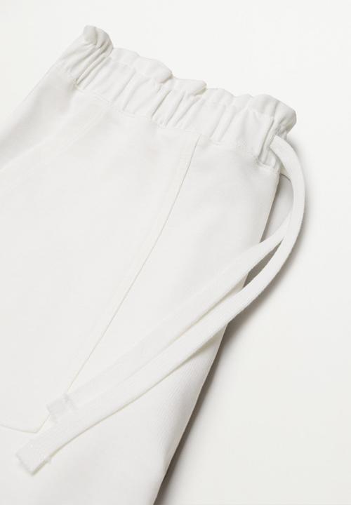 MANGO - Shorts clay - white