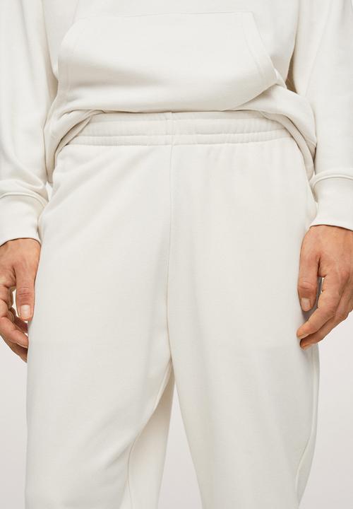 MANGO - Brava Cotton jogger-style trousers - light beige