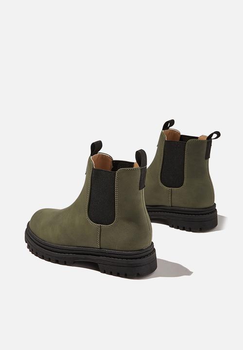 Cotton On - Pull on gusset boot - khaki