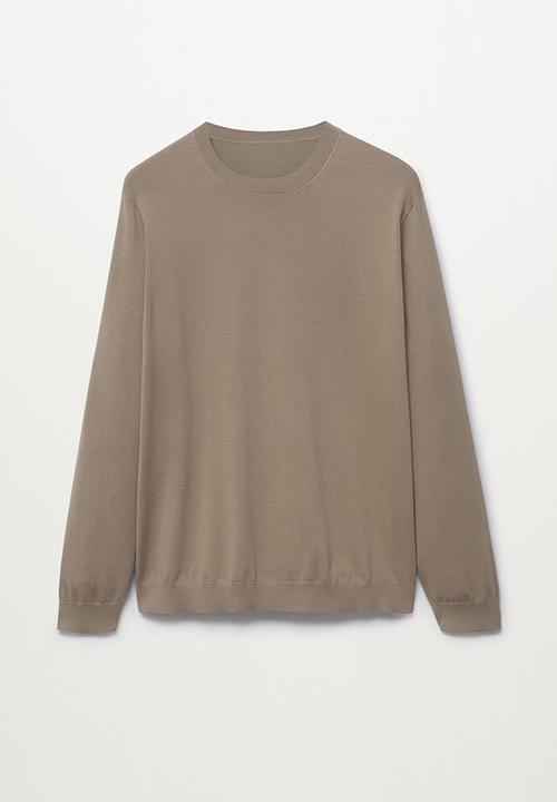 MANGO - Sweater ten  - pastel brown