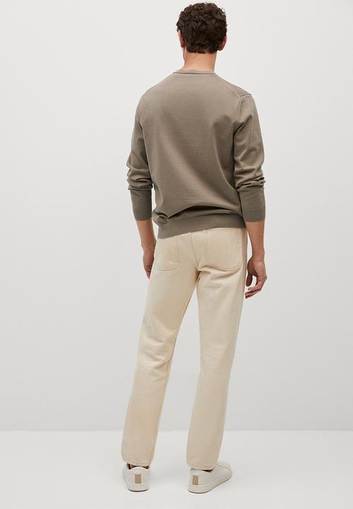 MANGO - Sweater ten  - pastel brown