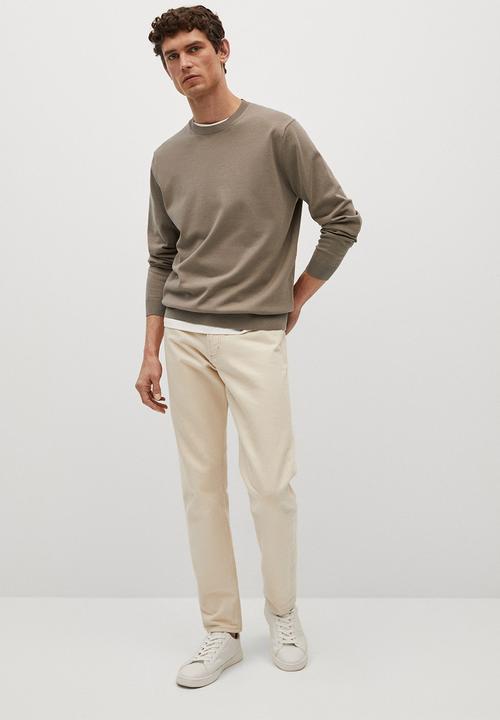 MANGO - Sweater ten  - pastel brown