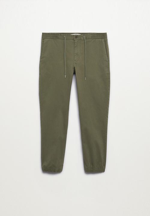 MANGO - Trousers marte - khaki 