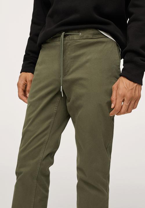 MANGO - Trousers marte - khaki 