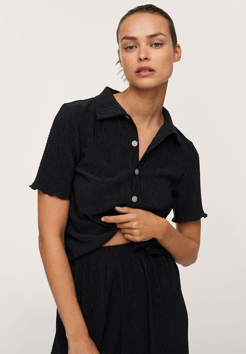 MANGO - Trousers west-h - black