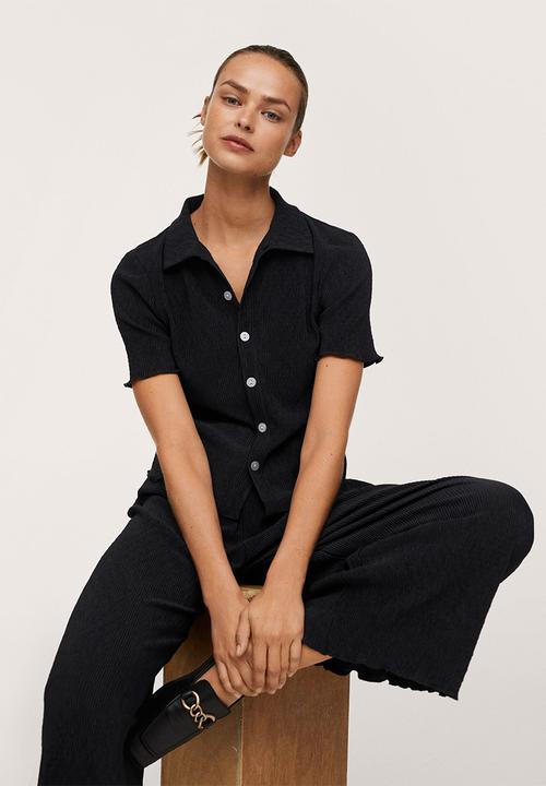 MANGO - Trousers west-h - black
