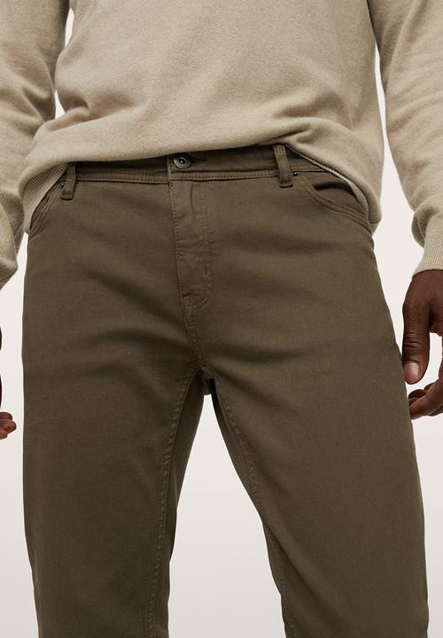 MANGO - Jeans billy - khaki 