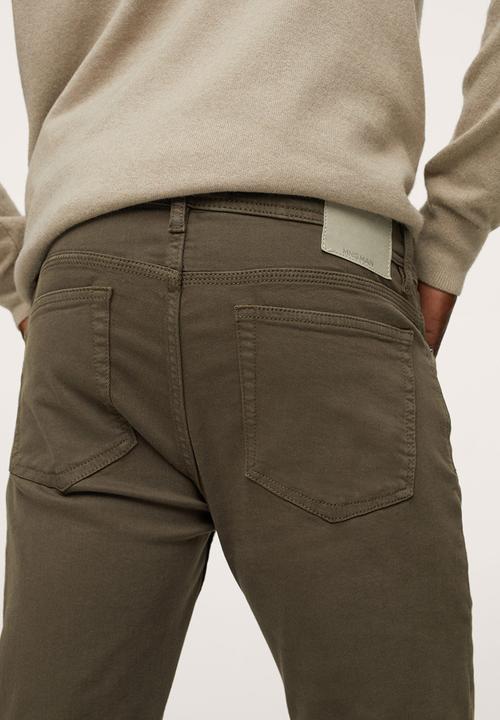 MANGO - Jeans billy - khaki 