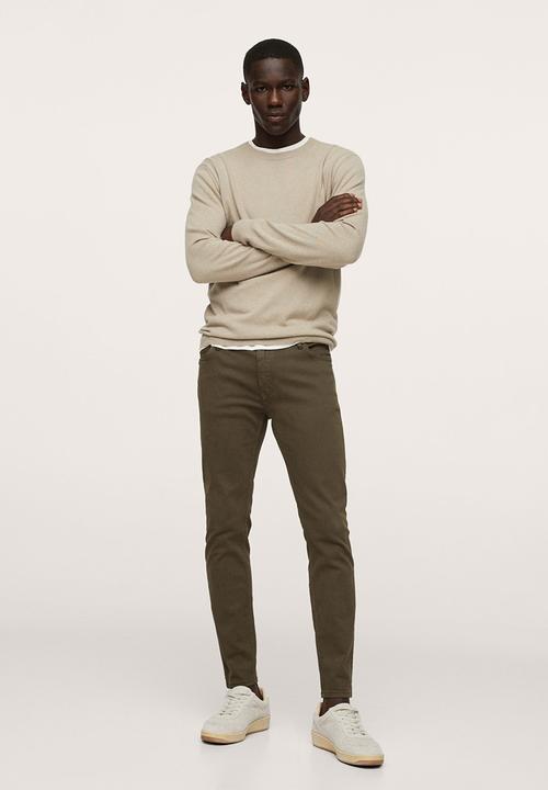MANGO - Jeans billy - khaki 