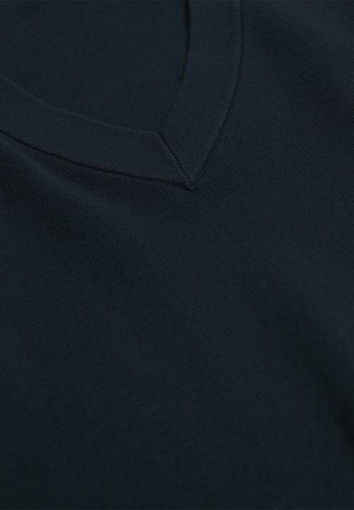 MANGO - Knitted cotton gilet Sweatshirt  bastosv - Navy