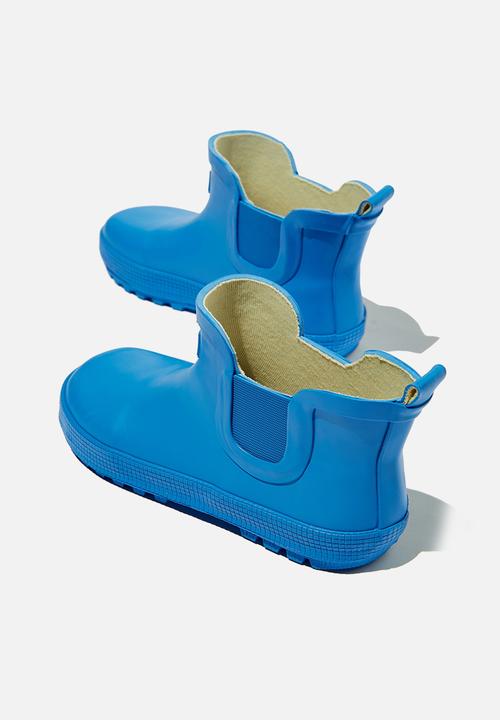 Cotton On - Gusset gumboot - blue bell grid