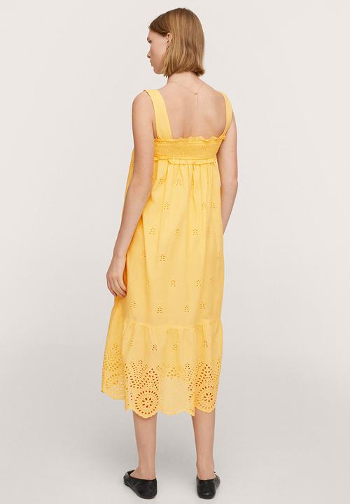 MANGO - Dress greta-h - light pastel yellow