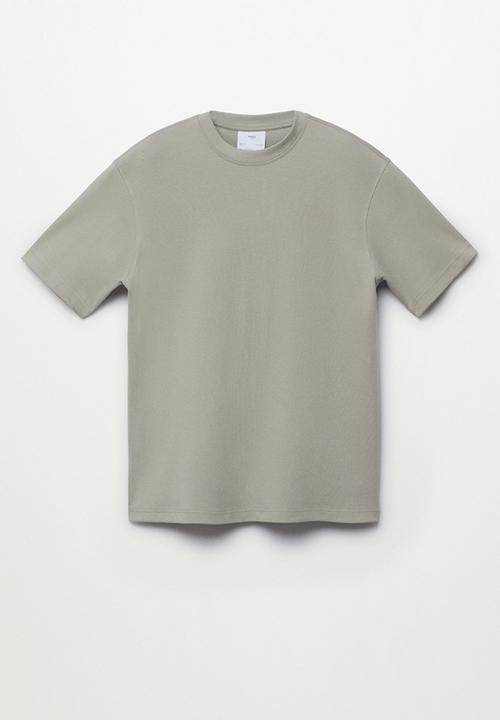 MANGO - T-shirt firos regular fit - green