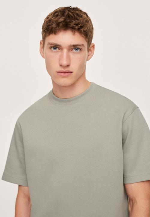 MANGO - T-shirt firos regular fit - green