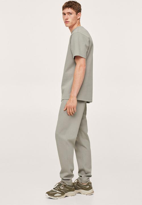 MANGO - T-shirt firos regular fit - green