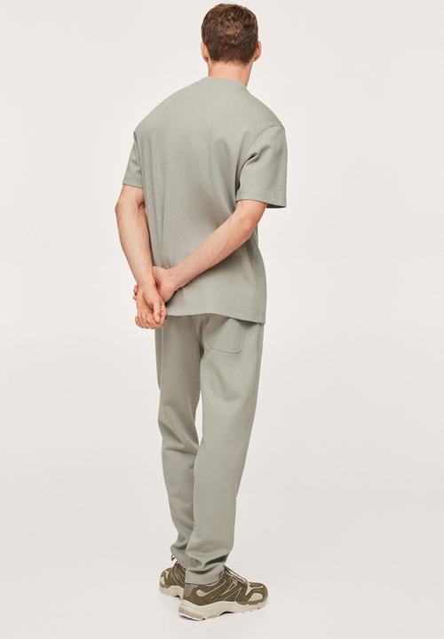 MANGO - T-shirt firos regular fit - green