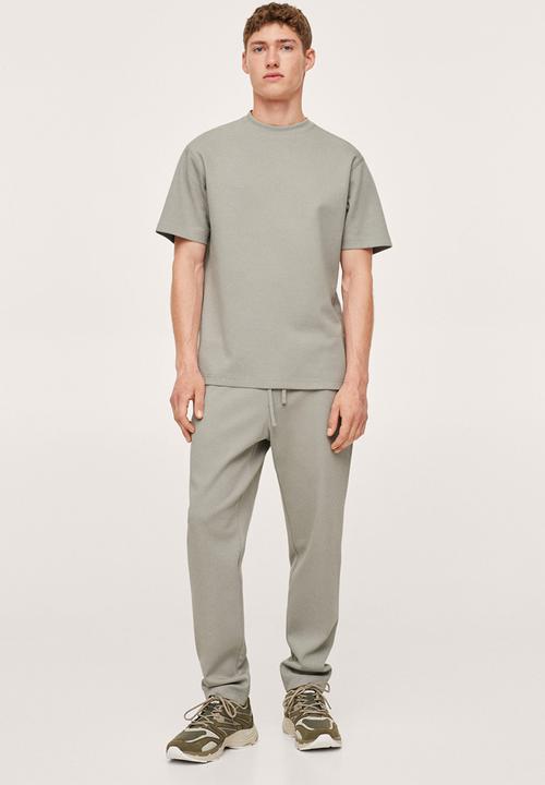 MANGO - T-shirt firos regular fit - green