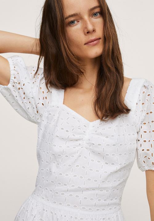 MANGO - Dress sita-h - white