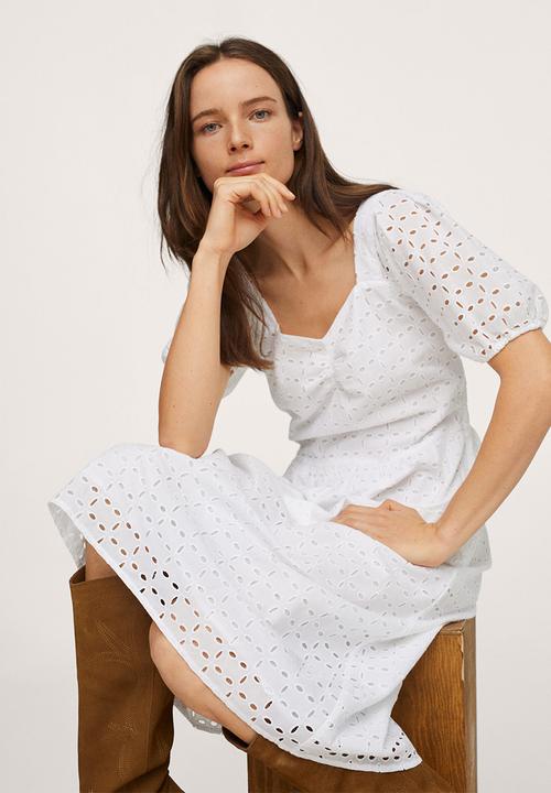 MANGO - Dress sita-h - white