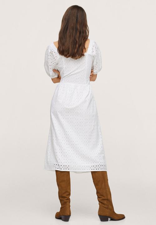 MANGO - Dress sita-h - white