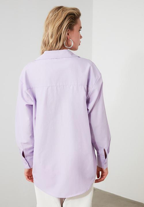 Trendyol - Boyfriend shirt - lilac