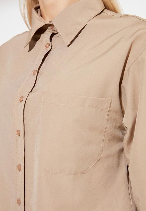 Trendyol - Boyfriend shirt - mink