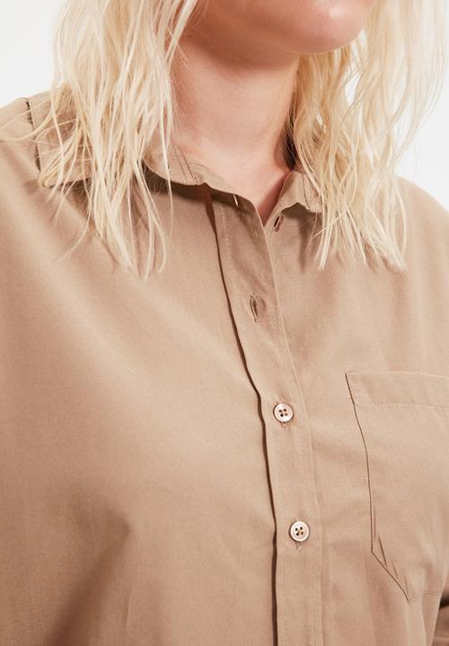 Trendyol - Boyfriend shirt - mink