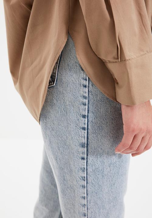 Trendyol - Boyfriend shirt - mink